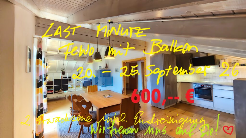 Last Minute Balkon 20-25.9.26
